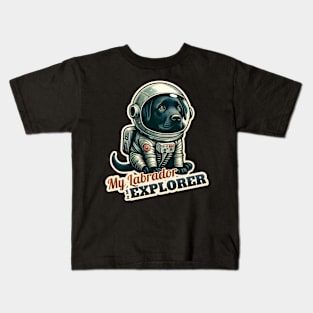 Astronaut Labrador Retriever Kids T-Shirt